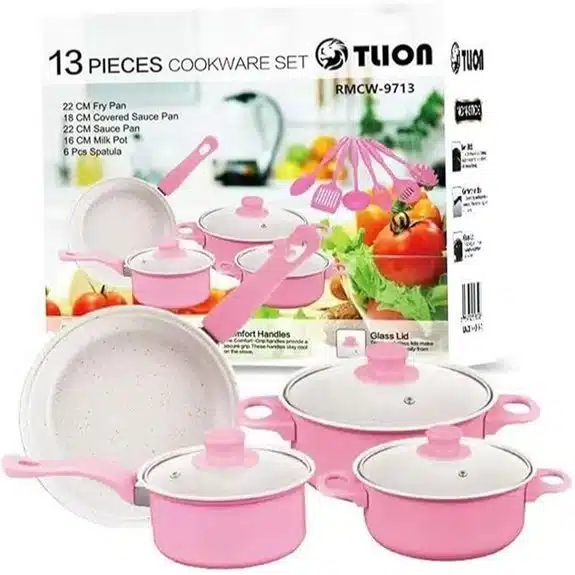 10 Best Kochtöpfe mit Deckeln, die jede Küche aufwerten 8 13-teiliges Gusseisen-Kochgeschirrset antihaft induktionsgeeignet