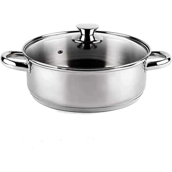 VIER CI14 Kochtopf Durchmesser 14 cm Edelstahl 18/10 Induktion