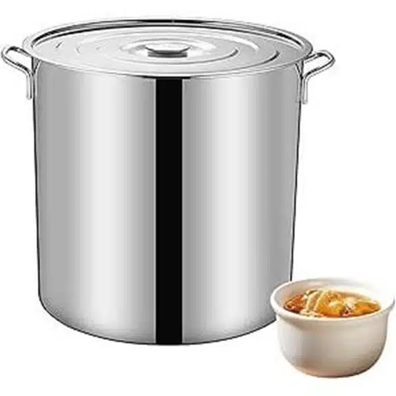 Die 10 besten Kochtöpfe mit 20 Litern Fassungsvermögen, mit denen das Kochen großer Mengen zum Kinderspiel wird 8 20 l Topf mit Deckel (30 x 30 cm)