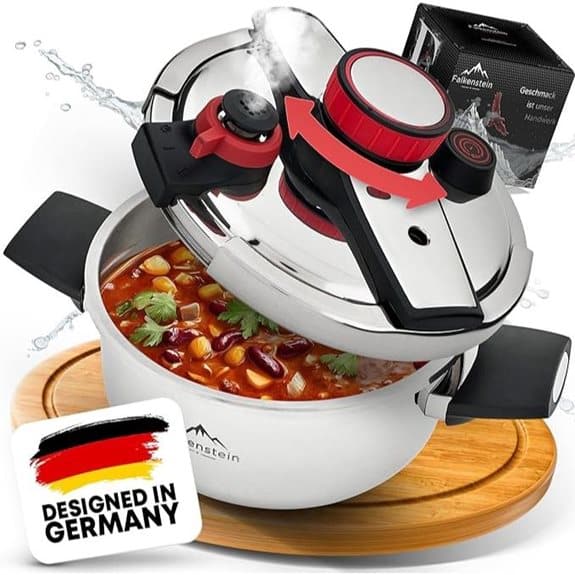 Die 15 besten Dampfdrucktöpfe, die das Kochen beschleunigen, ohne den Geschmack zu beeinträchtigen 7 4-Liter-Klapp-Schnellkochtopf mit 2 Kochstufen