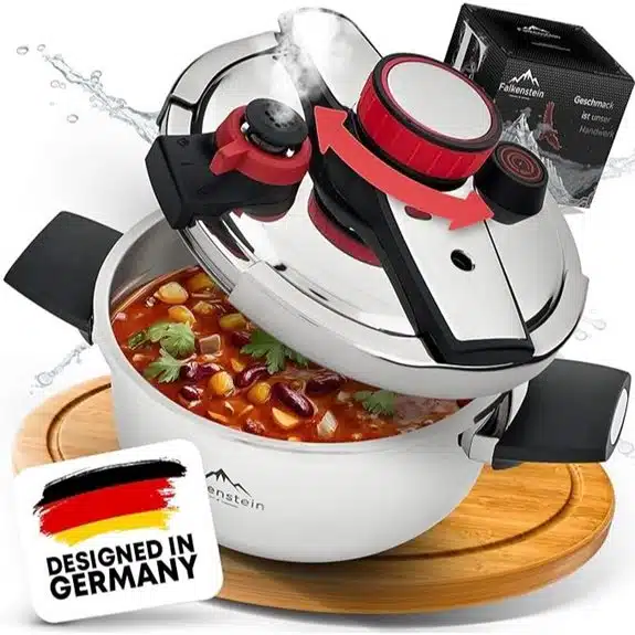 Die 15 besten Dampfdrucktöpfe, die das Kochen beschleunigen, ohne den Geschmack zu beeinträchtigen 7 4-Liter-Klapp-Schnellkochtopf mit 2 Kochstufen