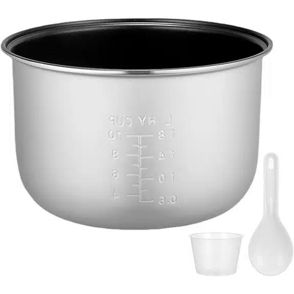 Die 10 besten Reiskocher-Töpfe, mit denen Reis jedes Mal perfekt gelingt 6 5-Liter-Ersatz-Innentopf aus Aluminiumlegierung für Reiskocher