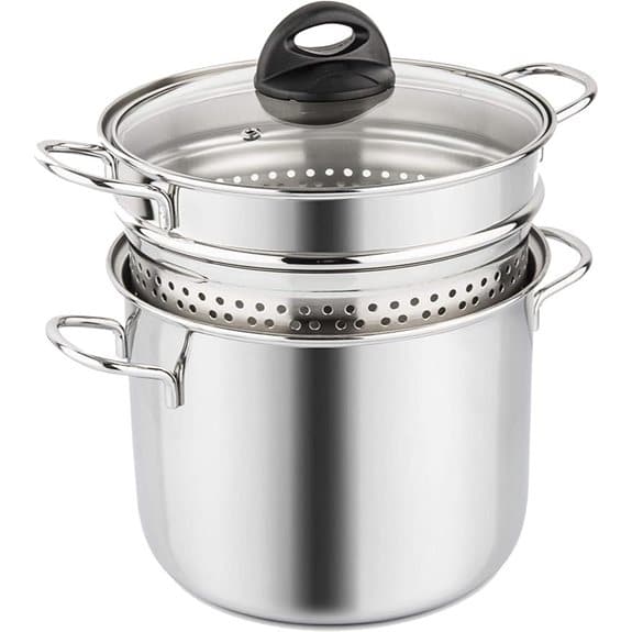 Barazzoni 6L Nudelkocher mit Korb und Deckel