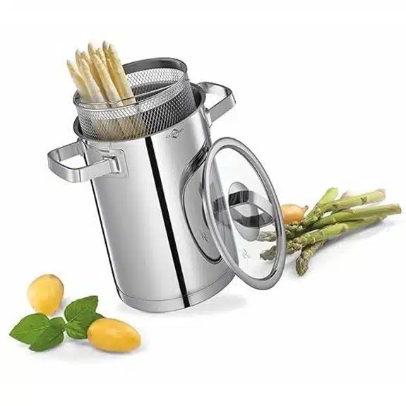 10 Best Spargeltöpfe für Perfekten Spargelgenuss Zuhause 5 Küchenprofi San Remo-Kp2390502800 Asparagus Cooker Grey