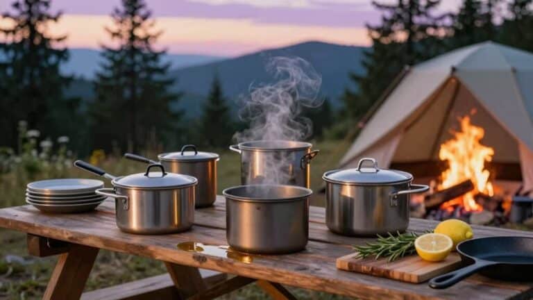 Die 5 besten Camping-Töpfe aus Edelstahl, die Campingplätze in Gourmetküchen verwandeln 4 bestes Camping-Kochgeschirr aus Edelstahl