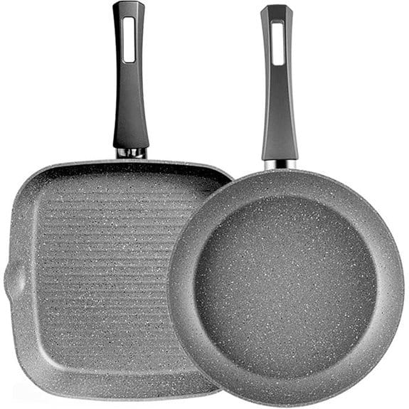 Karaca Gris 7-teiliges Set aus Bio-Granit-Kochtöpfen und -Pfannen