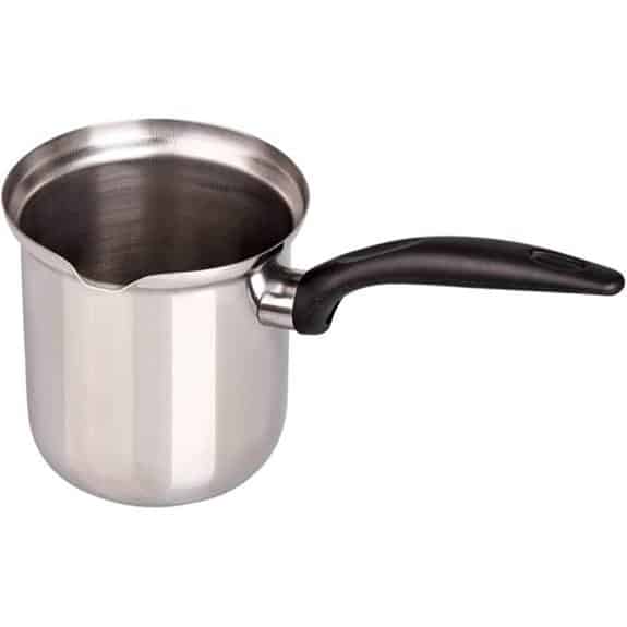 Die 15 besten Milchtöpfe, mit denen das Erhitzen von Milch mühelos und sicher gelingt 16 Fackelmann Kaffee- und Milchkanne 800 ml Schwarz/Silber