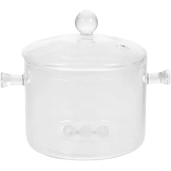 15 Best Kochtöpfe für Babybrei, die Breizeit Einfacher und Sicherer Machen 4 VALICLUD Kochtopf aus Borosilikatglas mit Deckel