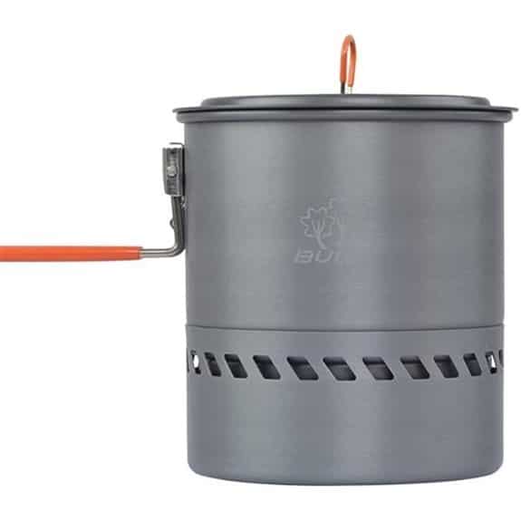 10 Best Kochtöpfe mit Transporttaschen, die jede Campingküche verbessern 2 Tentock Aluminium-Wärmetauscher-Kochtopf für Camping