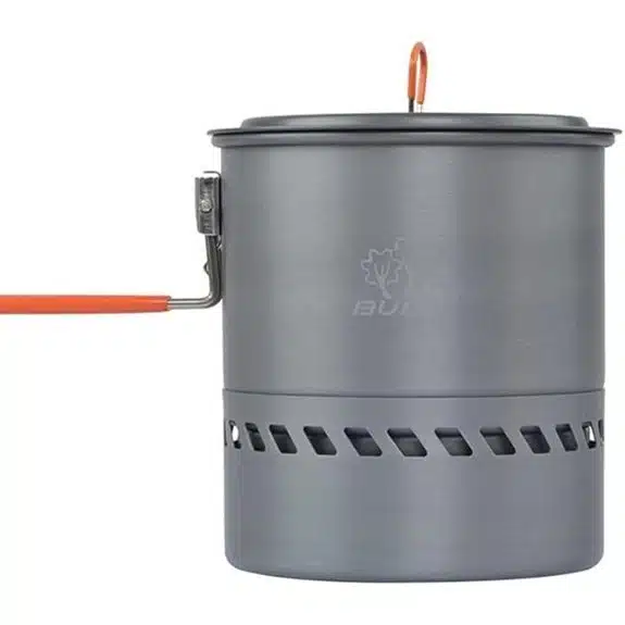 10 Best Kochtöpfe mit Transporttaschen, die jede Campingküche verbessern 2 Tentock Aluminium-Wärmetauscher-Kochtopf für Camping