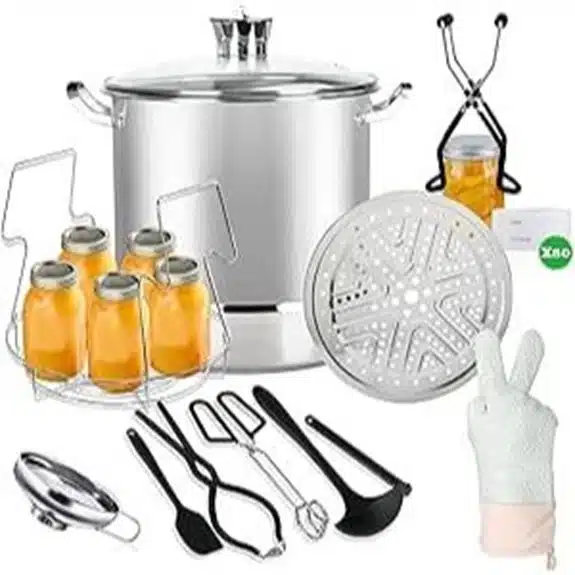 Die 5 besten Einkochtöpfe, die das Einmachen zu Hause zum Kinderspiel machen 3 LINMAGCO Einmach-Starter-Set mit Wasserbad-Topf