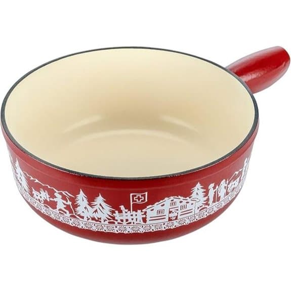 15 Best Fonduetöpfe für Gesellige Abende mit Geschmack 7 KUHN RIKON Fondue-Topf aus Gusseisen, 24 cm