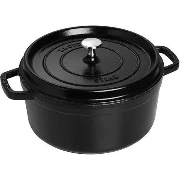 Die 10 besten Schmortöpfe, die jedes Essen zu einem Genuss machen 7 STAUB Gusseisen-Bräter / Cocotte rund 24 cm 3,8 l schwarz