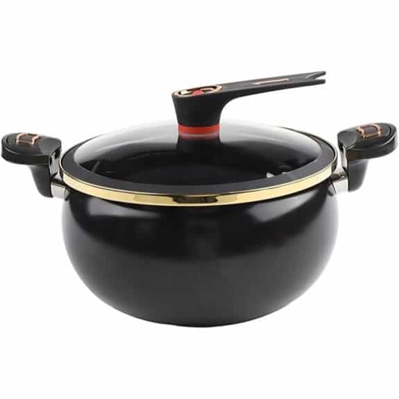 15 Best Kochtöpfe Gasherd Geeignet: Töpfe, die jede Küche aufwerten 13 8-Liter-Multikocher-Suppentopf aus Gusseisen (schwarz)