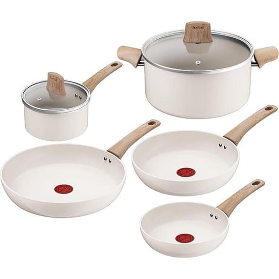 Tefal Cera Bright ON 5-teiliges Keramik-Kochgeschirrset