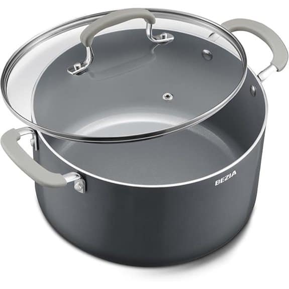 BEZIA 6-Quart-Keramik-Antihaft-Topf mit Deckel