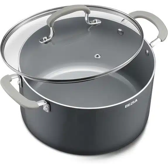 15 Best Kochtöpfe keramikbeschichtet That Make Cooking a Breeze 7 BEZIA 6-Quart-Keramik-Antihaft-Topf mit Deckel
