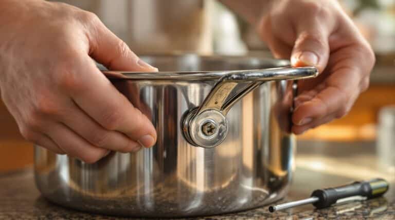 Topfgriff überprüfen und reparieren