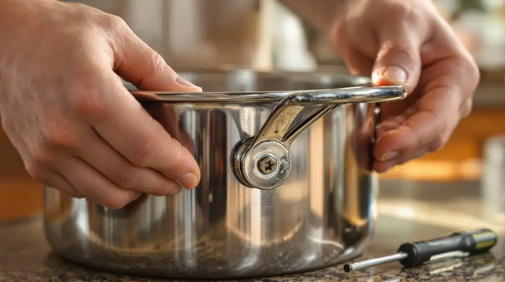 Loser Topfgriff, wie man ihn sicher überprüft und richtig repariert 1 Topfgriff überprüfen und reparieren