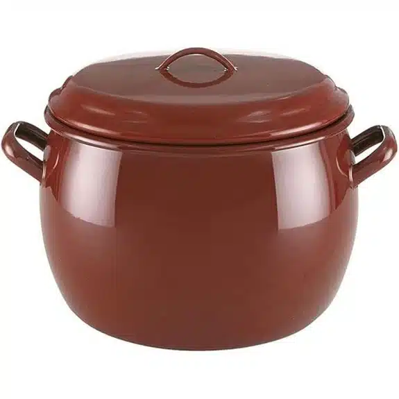 Die 15 besten emaillierten Kochtöpfe, die das tägliche Kochen zum Vergnügen machen 9 Quid classique-faitout mit gewölbtem Deckel 22 cm