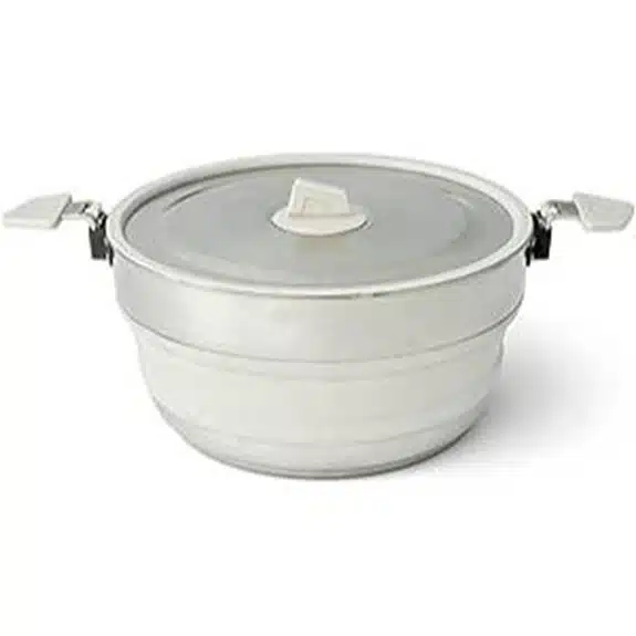 Die 10 besten Campingkochgeschirre, die das Kochen im Freien zum Kinderspiel machen 2 Sea to Summit Detour 5L zusammenklappbarer Campingtopf