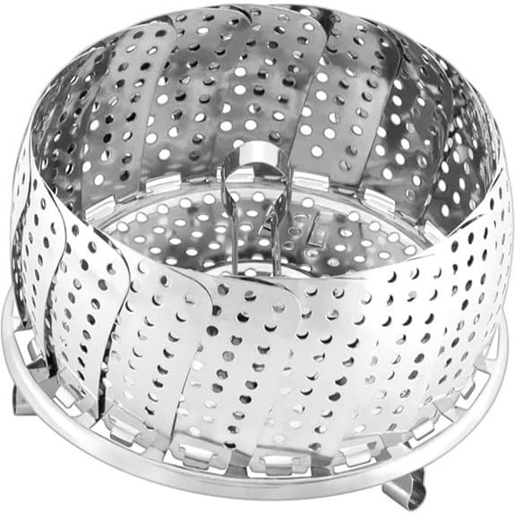 Die 15 besten Dampfgarer-Einsätze, die Ihre Abendessen unter der Woche in Gourmet-Gerichte verwandeln 10 Silit 1530602401 Zusammenklappbarer Dampfgarer 18,5 cm