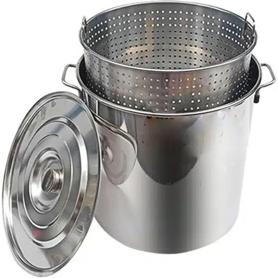 Die 10 besten Kochtöpfe mit 30 Litern Fassungsvermögen, die in keiner professionellen Küche fehlen sollten 10 Edelstahl-Fritteuse für Truthahn/Langusten für den gewerblichen Gebrauch