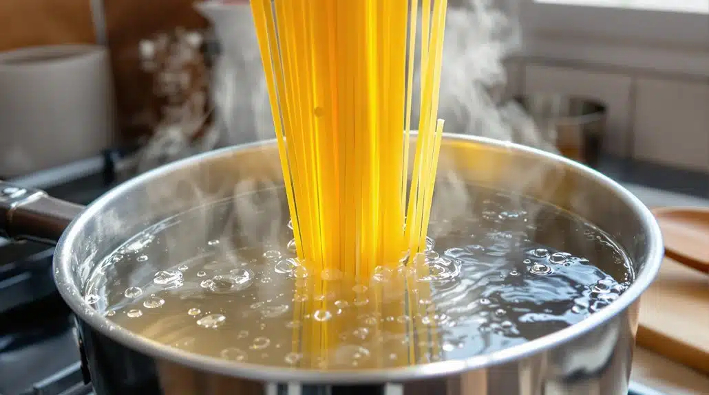 Nudeln Im Kochtopf, Wie Viel Wasser Wirklich Nötig Ist 1 Menge des Nudelkochwassers