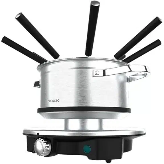 15 Best Fonduetöpfe für Gesellige Abende mit Geschmack 8 Cecotec 1500W Elektrisches Fondue für 8 Personen