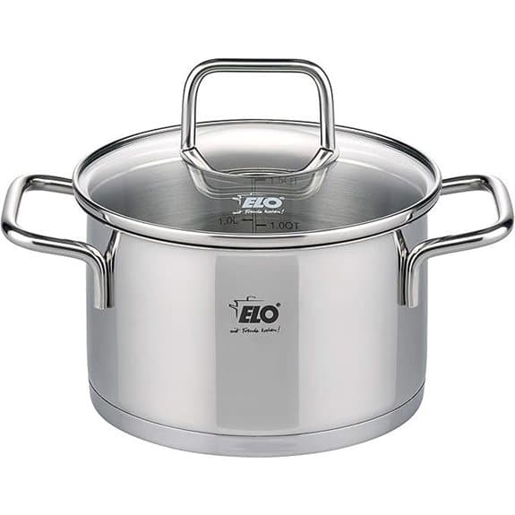 ELO Edelstahl-Topf mit Deckel, 16 cm