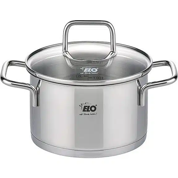 10 Best Leichtgewicht-Kochtöpfe, die jede Küche erleichtern 9 ELO Edelstahl-Topf mit Deckel, 16 cm