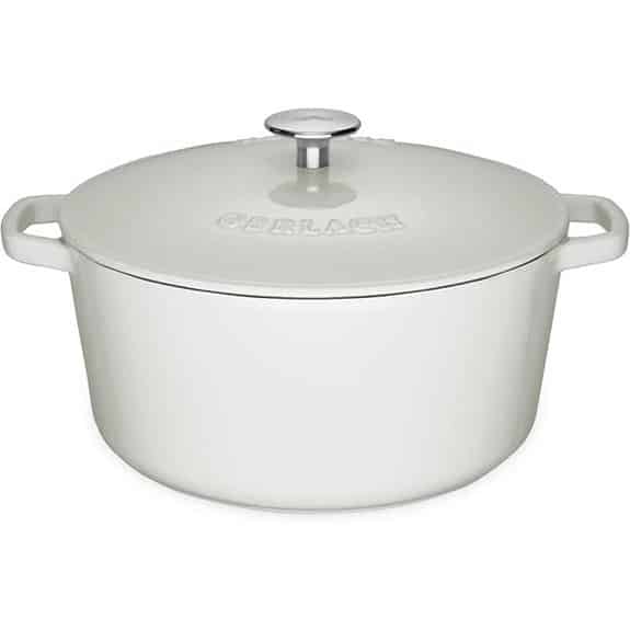 Gerlach Natur 26 cm emaillierter Gusseisen-Topf, 5 l