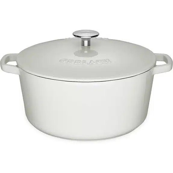 7 Best Kochtöpfe aus Gusseisen, die Deine Küche Veredeln 5 Gerlach Natur 26 cm emaillierter Gusseisen-Topf, 5 l