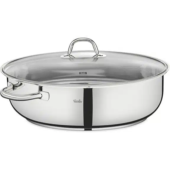 5 Best Bräter mit Deckeln, die jeden Braten zum Erlebnis machen 3 Fissler FL03370138000 Cocotte Oval Edelstahl 38 cm