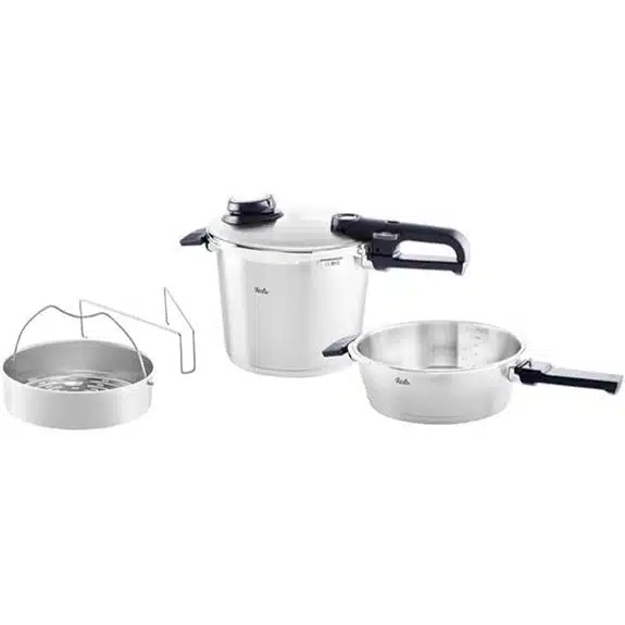 Die 15 besten Schnellkochtopf-Sets, die jedes Abendessen beschleunigen 15 Fissler Vitavit Premium 4-teiliges Schnellkochtopf-Set