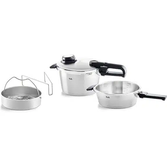 Die 15 besten Schnellkochtopf-Sets, die jedes Abendessen beschleunigen 7 Fissler Vitavit Premium Schnellkochtopf-Set (4-teilig)