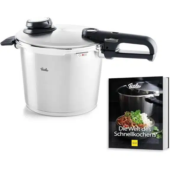 Die 15 besten Dampfdrucktöpfe, die das Kochen beschleunigen, ohne den Geschmack zu beeinträchtigen 2 Fissler Vitavit Premium 6L Schnellkochtopf-Set