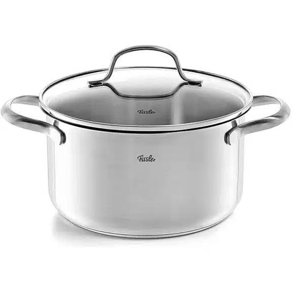 5 Best Kochtöpfe mit Schütträndern, die das Ausgießen erleichtern 4 Fissler San Francisco Edelstahl-Topf 3,3 l