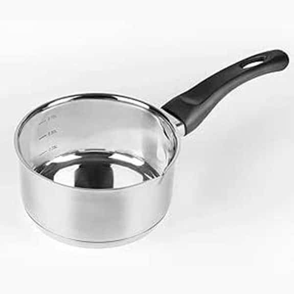 10 Best Kochtöpfe mit Deckeln, die jede Küche aufwerten 6 Vier K16 Edelstahl-Kochtopf mit 16 cm Durchmesser 16 cm