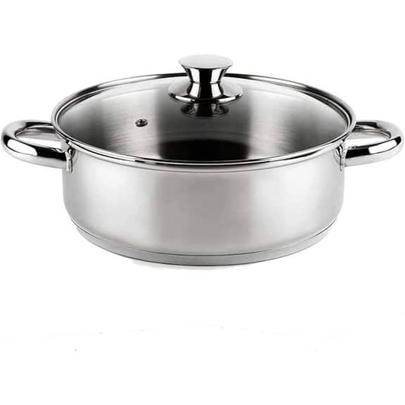 Die 15 besten Kochtöpfe aus Edelstahl 18/10, die jedes Essen zu einem Meisterwerk machen 11 Vier CI28 18/10 Edelstahl 28 cm Kochtopf
