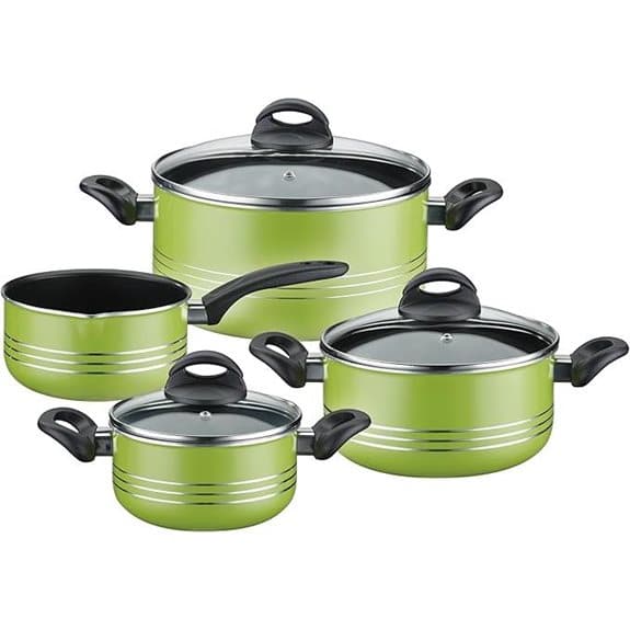GSW Milano Color 158053 4-teiliges Kochgeschirrset Grün