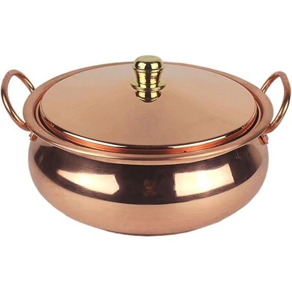 Die 10 besten Hotpot-Töpfe, die jedes Essen zu einem gemütlichen Festmahl machen 5 Handgefertigter Kupfertopf & Hot Pot (18 cm)