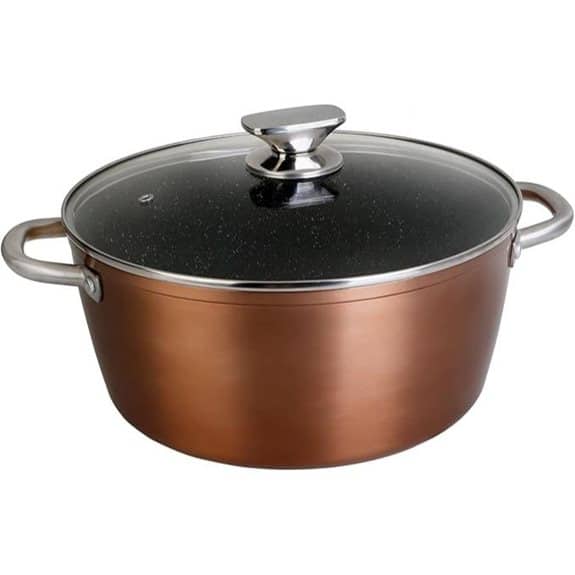 Die 15 besten Kochtöpfe aus Aluminium, die das Kochen schneller und einfacher machen 11 WECOOK Pfanne High Professional Geschmiedetes Aluminium Gold 28 x 28 x 25 cm