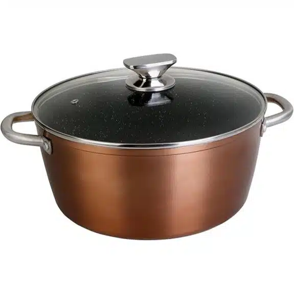 10 Best Kochtöpfe antihaft, die jede Küche sofort aufwerten 5 WECOOK Pfanne High Professional Geschmiedetes Aluminium Gold 28 x 28 x 25 cm