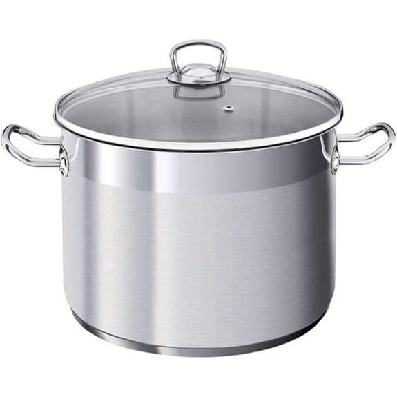 Die 10 besten Kochtöpfe mit 20 Litern Fassungsvermögen, mit denen das Kochen großer Mengen zum Kinderspiel wird 5 SSW Berlin Vitalo 32 cm Induktions-Kochtopf 20 l