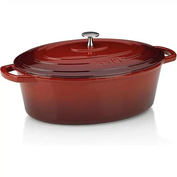 Die 5 besten Bräter, die das Abendessen unter der Woche zu einem kulinarischen Erfolg machen 3 Kela Gusseisen-Emaille-Bratpfanne mit Deckel