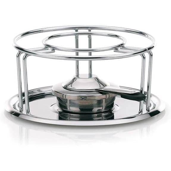 15 Best Fonduetöpfe für Gesellige Abende mit Geschmack 3 Kela 60127 Rechaud mit Sicherheitsbrenner 23,5 x 23,5 x 10,5 cm