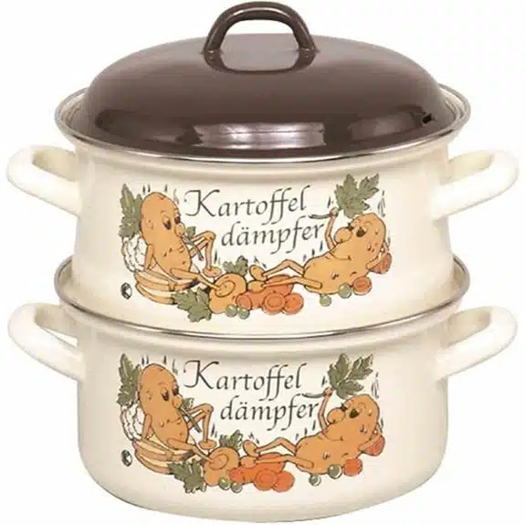 7 Best Kochtöpfe für Kartoffeln, die jede Küche braucht 4 KRÜGER 20 cm Emaille-Kartoffelkocher 3,5 l