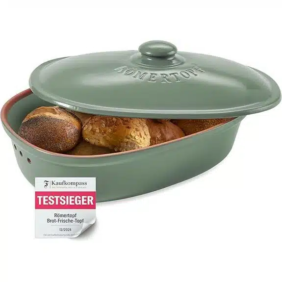 Die 10 besten Römertöpfe, die Hobbyköche zu Profis im Slow Cooking machen 8 Römertopf Maxi Oval 6.5L Bread Pot (Green)