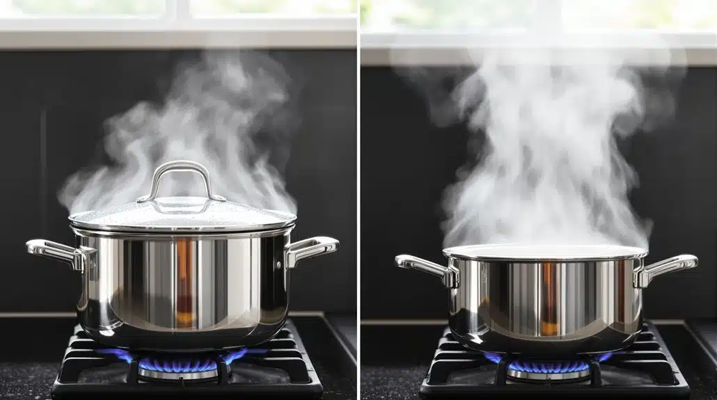 Deckel drauf oder ab, wenn Sie Zeit im Kochtopf sparen 1 Deckel auf oder ab